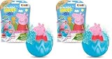 INKEE Bombe da Bagno Bambini Peppa Pig, Bombe da Bagno con Sorpresa per Vasca da Bagno, Giochi da Bagno, Blu e Rosso, 1 Unità (Confezione da 2)