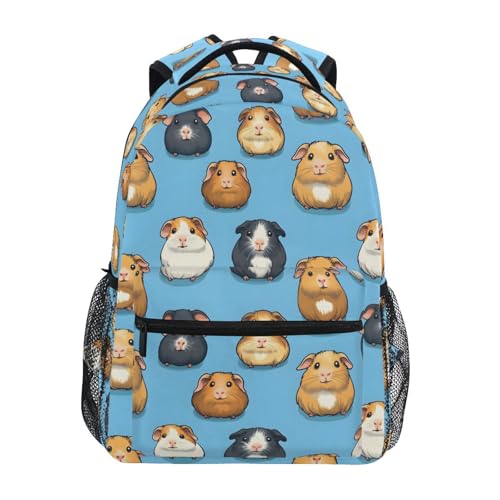 Cute Guinea Pigs Kids Travel Backpack Large Capacity Light Weight School Bag for Boys Girls S