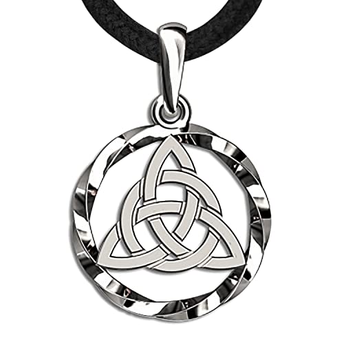 925 Sterling Silver Celtic Knot Necklace Triquetra