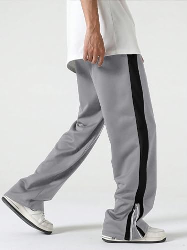 Image of Jump Cuts||Loose Fit Track Pants for Men||Lycra Blend Baggy Pants||Mens Stylish Baggy Track Pant