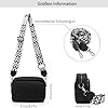 TIAASTAP Handtasche Damen Umhängetasche Echtes Leder Crossbody Bag Damen Handytasche zum Umhängen, Umhängetasche Damen Klein Moderne Taschen mit Breitem Schultergurt u 3 fächern #5
