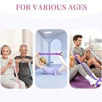 Pedal Resistance Band with Handle, Durable 6-Tube Exercise Bands — image 8