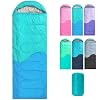 Sleeping Bag – 3 Seasons for Adults Kids Boys Girls Camping Hiking – Warm Cold Weather Lightweight Portable with Compression Bag for Backpacking in Spring, Summer, Fall and Winter