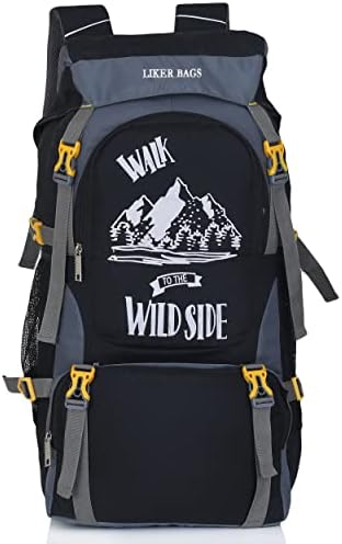 65 L TRACKING HIKING TRAVEL BAG PACK RUCKSACK HIKING WATERPROOF OUTDOOR BAG.