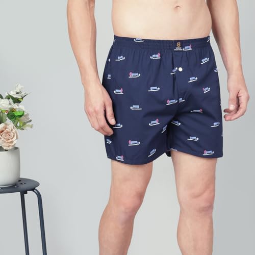 Image of Urban Scottish Ultra-Comfortable Men's Boxer Pants - 100% Cotton Material with A Stylish Print - Soft and Stretchy Elastic Waist Band - Dynamic Movement and Hardwearing Stitching - Breathable with A Gentle Snug Fit