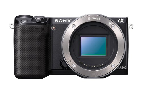 Sony NEX-5R/B 16.1 MP Mirrorless Digital Camera with 3-Inch LCD - Body Only (Black)