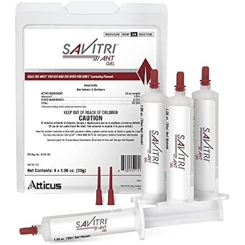 Atticus Savitri Ant Gel Bait (4 x 30 Grams) - Indoor and Outdoor Ant Killer