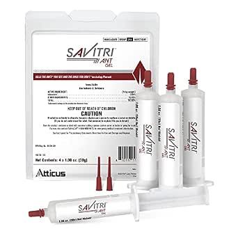 Atticus Savitri Ant Gel Bait (4 x 30 Grams) - Indoor and Outdoor Ant Killer