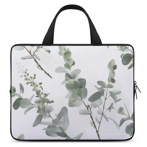 Housse 13 pouces antichoc au motif verdure pour le bureau et les cafés