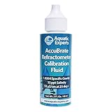 AccuBrate Refractometer Salinity Calibration Fluid – 60 ml Solution to Accurately Calibrate Refractometer for Testing Natural Saltwater or Synthetic Sea Water - Made in the USA (60 ml)