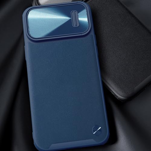 Étui de protection pour smartphone iPhone 14 anti-rayures avec cache objectif coulissant