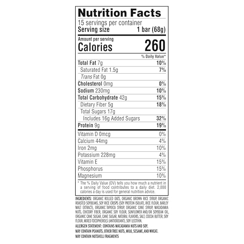 CLIF BAR - Energy Protein Bars - White Chocolate Macadamia Nut - Made with Organic Oats - Energy Bars - Non-GMO - (15 Pack) - Image 3