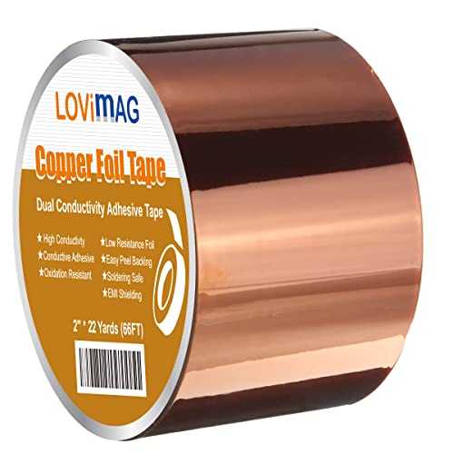 LOVIMAG Copper Foil Tape (2inch × 66 FT)