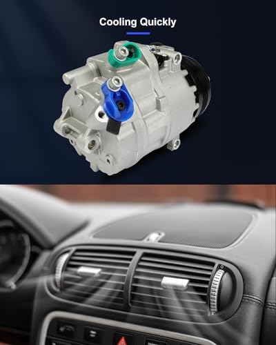 Image of ECCPP AC Compressor Fit for BMW X5 3.0L 2003-2006 4 Grooves