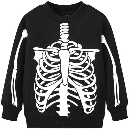 Image of Popshion Toddler Boys Sweatshirts Dinosaur Long Sleeve Pullover Crewneck Shirts Cartoon Tee Sport Tops for Kids 1-8T