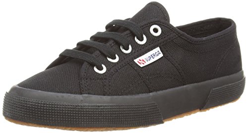Superga - 2750-jcot Classic, Zapatillas de Gimnasia Unisex Niños, Negro (Full Black 996), 23 EU