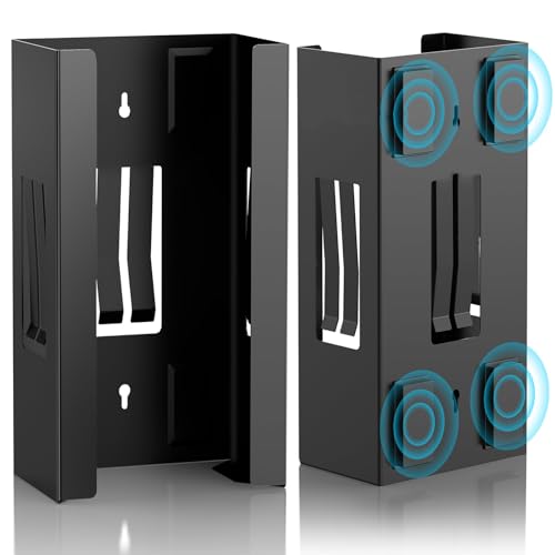 Xygobla Magnetic Glove Box Holder 8 LBS Capacity Magnetism Glove Dispenser Magnetic & Screw Mounting Gloves Holder for Wall Mount for Tissues Disposal Gloves Wipes Mount onto Workshops Garage