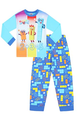 Numberblocks Boys Long Cotton Pyjama Set (5-6 Years) Blue