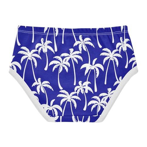 Summer Palm Tree Blue Toddler Girls's Underwear 2T 23022182