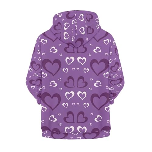 Sweat à capuche pour fille coupe ample en molleton doux à poches
