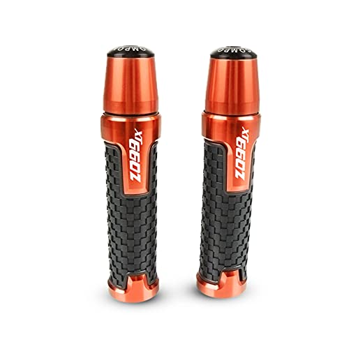 Poignée de guidon CNC Yamaha XT 660 Z 2004-2017 en alu orange