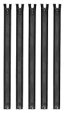 Mandala Crafts #5 Molded Resin Tooth Black Separating Zippers - 40 Inch Heavy Duty Plastic Zippers for Sewing Jackets, Coats, Bags, and Crafts
