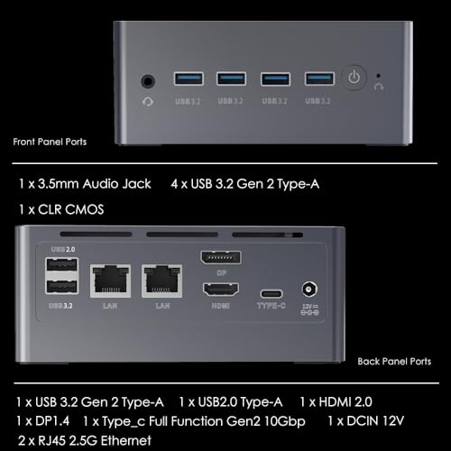Image of N9NP Mini PC, 13th Gen Core i3-N305 (up to 3.8GHz), 16GB DDR4 RAM 512GB M.2 SSD, UHD Graphics, Support Triple Display /2 x 2.5GbE I226-V /6 x USB Ports /WiFi 6 /BT 5.2