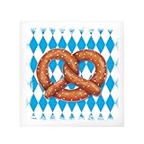 Beistle 50 Pack Oktoberfest Pretzel Bags, 6” x 5.75”- Bavarian Themed Party Supplies, German Beer Festival Treat Bags, Biergarten Snack Holders