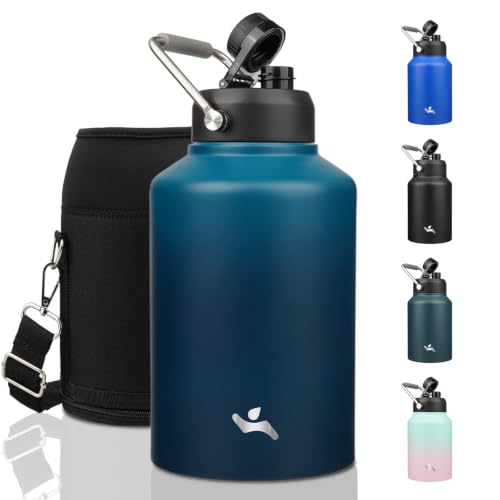 Image of Konokyo 128 oz Insulated Stainless Steel Water Bottle Jug with Handle