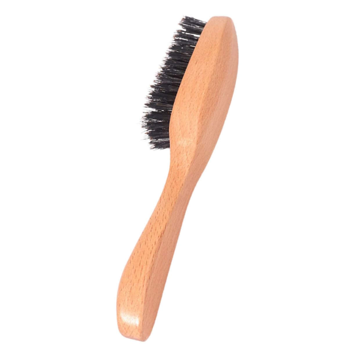 Didiseaon Unique Design Beard Brush Portable Wooden Handle Soft Bristles Beard Grooming Tool for Men Travel-friendly