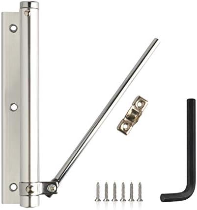 Onarway Light Duty Door Closer Springs Loaded Auto/Automatic Adjustable Surface Mounted for Light Weight Indoor Doors, Easy to Install