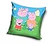Theonoi Poszewka na poduszkę dla dzieci – 40 x 40 cm obustronnie zadrukowana przód i tył bez poduszki do wyboru: Peppa Winnie Minionki PJ Mask Super Wings Nemo – wspaniały prezent (świnka Peppa Pig)