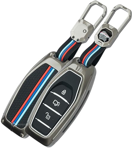Image of SHOPOFLUX Metal Key Cover Compatible with Mahindra XUV 500 Smart Key | Accessories
