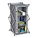 Relaxdays Campingschrank faltbar, mit Tragegriff, stabile Aufbewahrung für Campingküche, HxBxT: 96 x 53,5 x 53 cm, grau