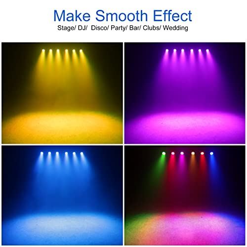 Telbum Stage Lights Dj Lighting 12 Led Rgb Mini Par Light Remote Control Sound Activated Uplights For Indoor Party Wedding Birthday Christmas Holiday Music Show Dance Stage Lighting-2 Pack #TOP5