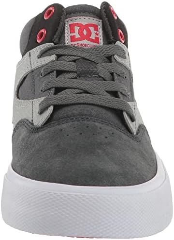 DC Kid's Kalis Vulc MID Skate Shoes, Grey/Grey/Black, 11 US Unisex Little | Image 1