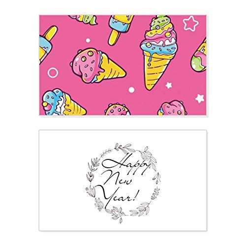 Carte de Nouvel An Star Pink Sugar Popsicle pour décorer vos tables