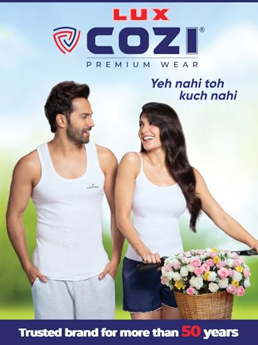 Lux Cozi Men's Solid White Vest | Vest for Men | Pack of 3