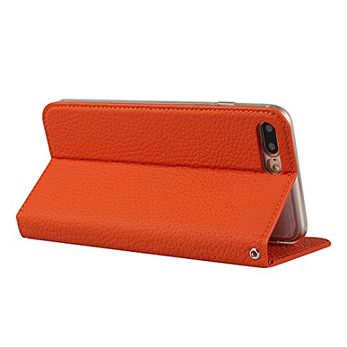 Étui portefeuille iPhone 7 Plus orange pour protéger vos cartes - 4