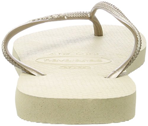 Chinelo Slim, Havaianas, Meninas, Areia/Dourado Claro, 29/30