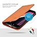 SHIELDON iPhone SE 2020 Case, iPhone 8 Case, Genuine Leather iPhone 7 Wallet Case with Magnetic Closure Credit Card Holder Flip Stand Folio Cover Compatible with iPhone SE2 / 8/7 (4.7