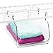 mDesign Wire Shelving Organizer, Closet or Pantry Hanging Storage Bin - Small, Clear