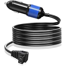 12V/24V DC Power Cord for Car Refrigerator Car Fridge, 11.5FT Heavy Duty Cable Built-in Fuse w/Secure Plug Compatible with Most Brands Refrigerator