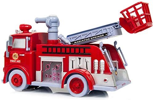 O.B Toys&Gift Bubble Blowing Fire Engine Toy Truck - Car Bump'n'Go Action Fire Truck Toy Battery Operated w/ Colorful Lights & Fun Sounds , Kids & Toddlers Bubble Truck Toy