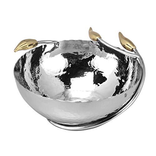 Sage Koncpt Chilly Shaped Bowl, Stainless Steel, Silver, for Serving Snacks, Nuts, Fruits (Set of 2 pcs)
