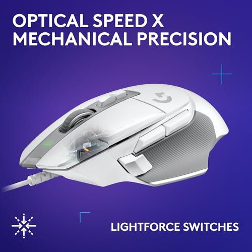 Image of Logitech G502 X Wired Gaming Mouse + G515 TKL Wireless Gaming Keyboard (Tactile) Bundle: White