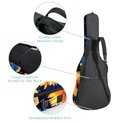 JRHEJTFZ Housse pour guitare acoustique de 1,9 cm d’épaisseur – Imperméable – Durable et élégant – Motif tournesol et papillon, Multicolore., 42.9×16.9×4.7 in, Motif imprimé tendance - Les Beatles, Paul McCartney, John Lennon, RIngo Starr, George Harrison JRHEJTFZ Housse pour guitare acoustique de 1,9 cm d'épaisseur - Imperméable - Durable et élégant - Motif tournesol et papillon, Multicolore., 42.9x16.9x4.7 in, Motif imprimé tendance – Image 3