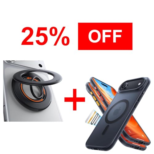 TORRAS Magnetic Case & Magnetic Phone Grip Ring Holder Kickstand