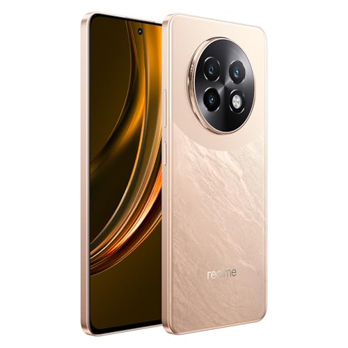Image of realme 13+ 5G Smartphone 12+256GB Victory Gold, 6.67-inch Screen, 120Hz Display, 80W SuperVOOC, 5000mAh Battery, 50MP Camera, Dimensity 7300 Energy, IP65