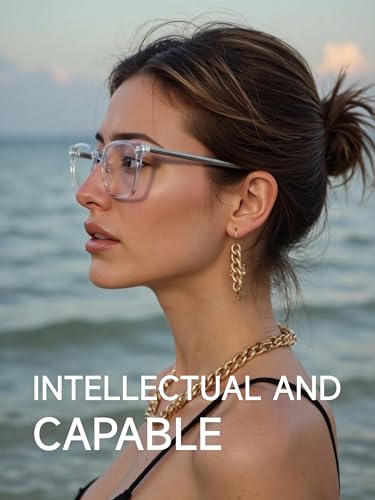 Image of Oversized Square Blue Light Glasses for Woman Men fashion Reduce Eyestrain Protection for TV /Computer /Gaming